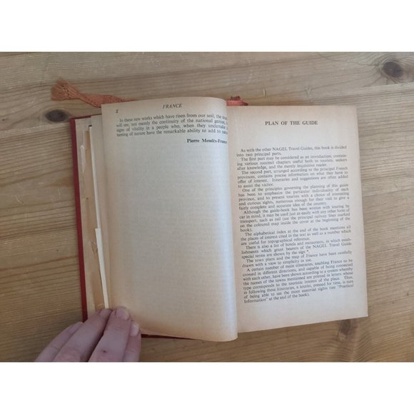 NAGEL'S FRANCE TRAVEL GUIDE Vintage 1956 w/ Maps of Paris & Country Red Rare - Picture 7 of 16